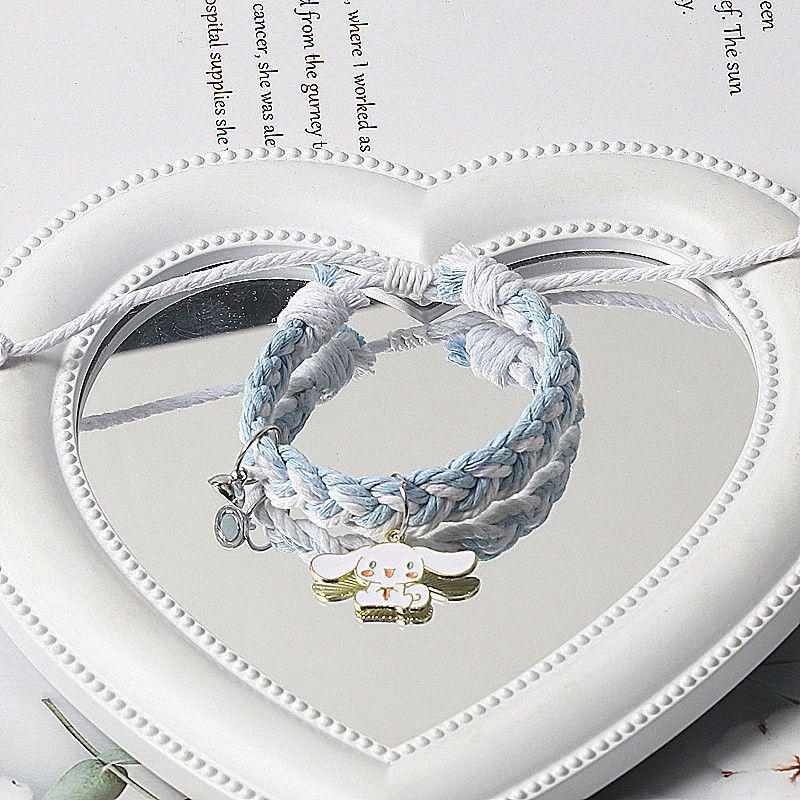 Cinnamoroll Knitted Magnetic Bracelets - Cute Cartoon Bestie Gifts for Women