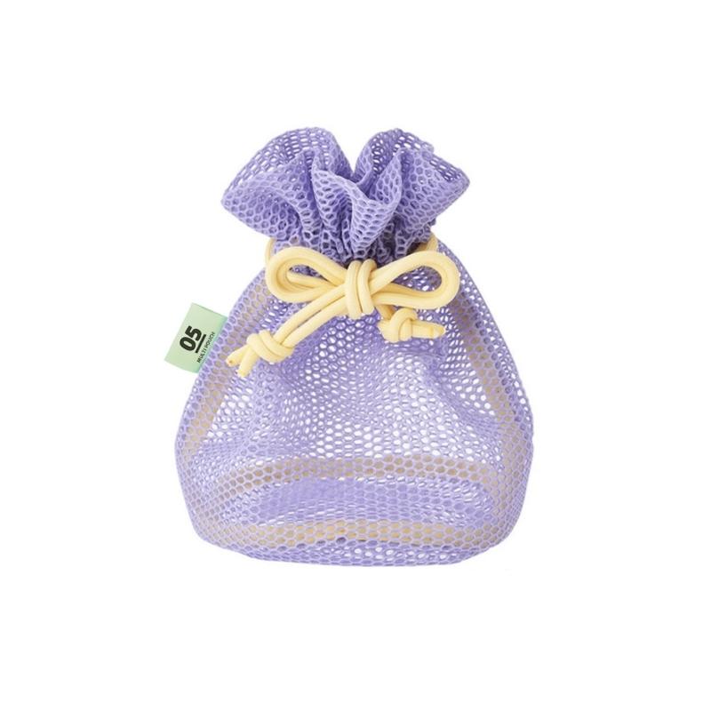 Mesh Drawstring Storage Bag Lightweight and Breathable Toiletry Bags for Students Traveler and Office Workers