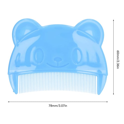 Baby Scalp Brush Cradle Cap Brush, 2 Brushes, Soft Silicone Baby Bath Brush, Baby Head Scrubber with Curved Comb, Exfoliating, Newborn Scalp Bath Tool