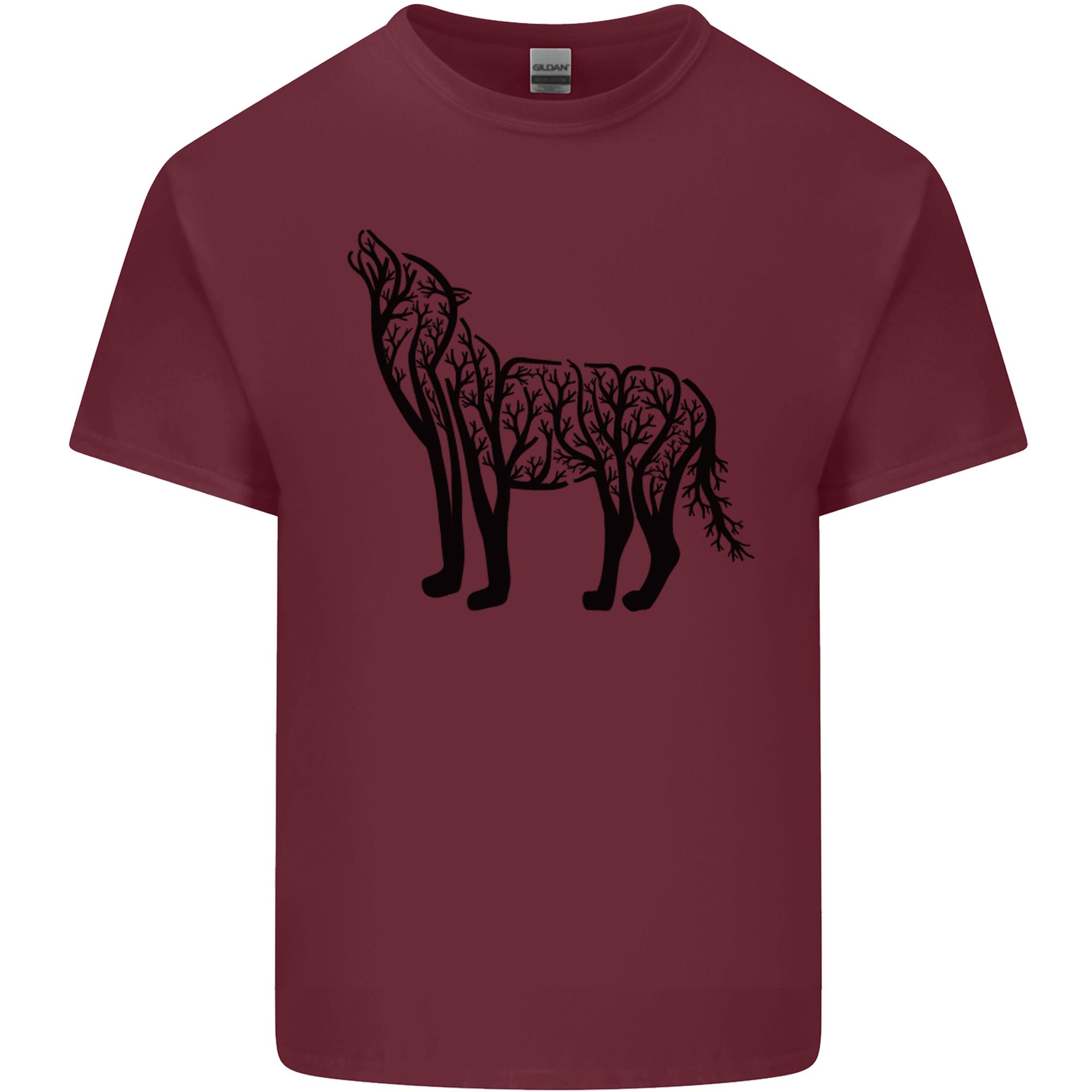 Wolf Tree Animal Ecology Unisexs Light Cotton TShirt S