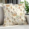 cute Sleeping Bunnies Pillow Cushion Cover Cushion Cover Set Pcs x x x Pillowcase Decorative Sofa Home Decor