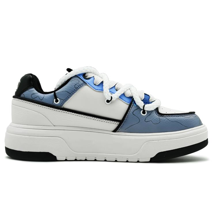 MLB Chunky Liner Low top Skateboard Shoes Unisex Blue Gray 3ASXCA12N-50WHS(Team131-S)