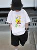 Mr Krabs SpongeBob Short Sleeve T Shirt Children Summer Cute Cartoon Crewneck Boys Girls Ages 3-14
