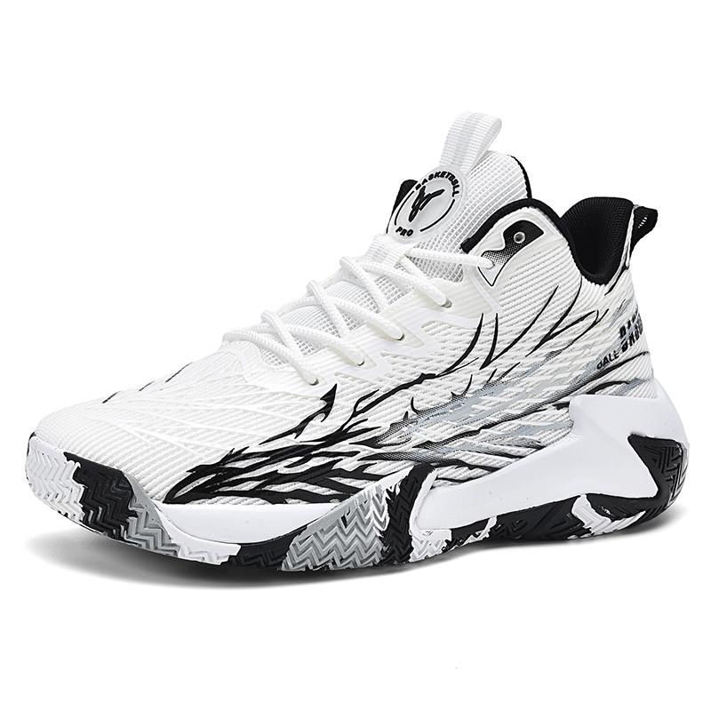 Mens Big Size Basketball Shoes High Top Athletic Sneakers Breathable Cushioning Training Shoes for Outdoor Sports Large Feet