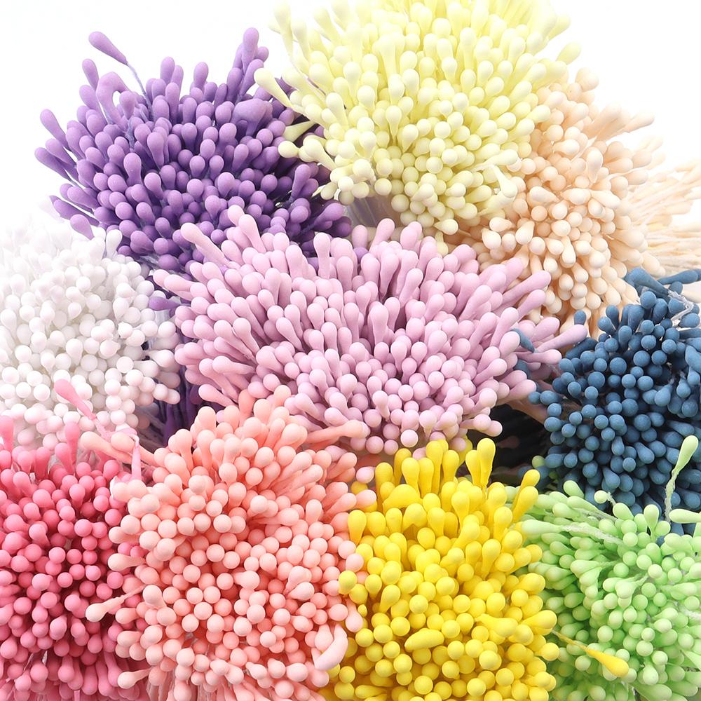 400/800 st Blomsterståndare 57 mm DIY Konstgjorda Blommor Krans För Bröllopsfest Heminredning Blomkärna Ståndare Blomtillbehör