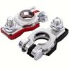 Positive and Negative Car Battery Cable Terminal Top Posts with Plastic Bottom, Battery Terminal Connectors (1 Pair)