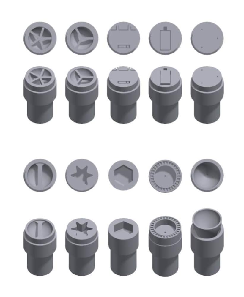 

HMA Mecha Rhythm Marumo Large Round Mold 5mm Set Plastic Model Parts General-Purpose M3-M08