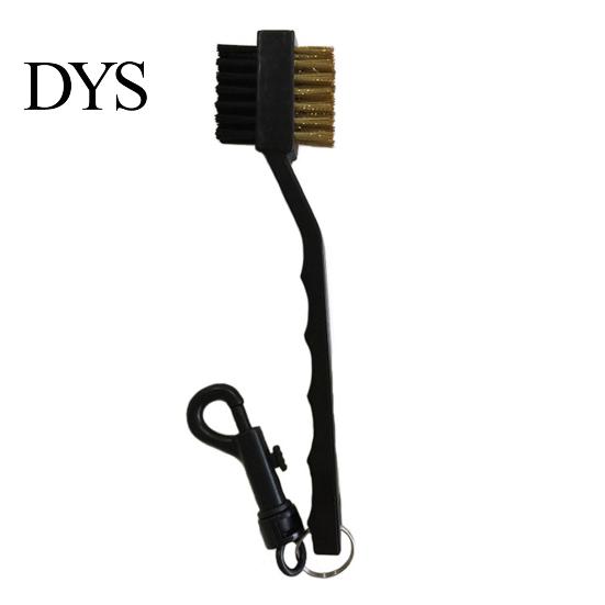 Plastic Golf Cleaning Brush 2 Sided Useful Multi-functional Steel Club for Outdoor Dense Bristle