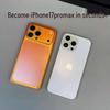 iPhone 13-16 Protective Case with Metal Back Panel and iPhone 17 Frosted Back Film