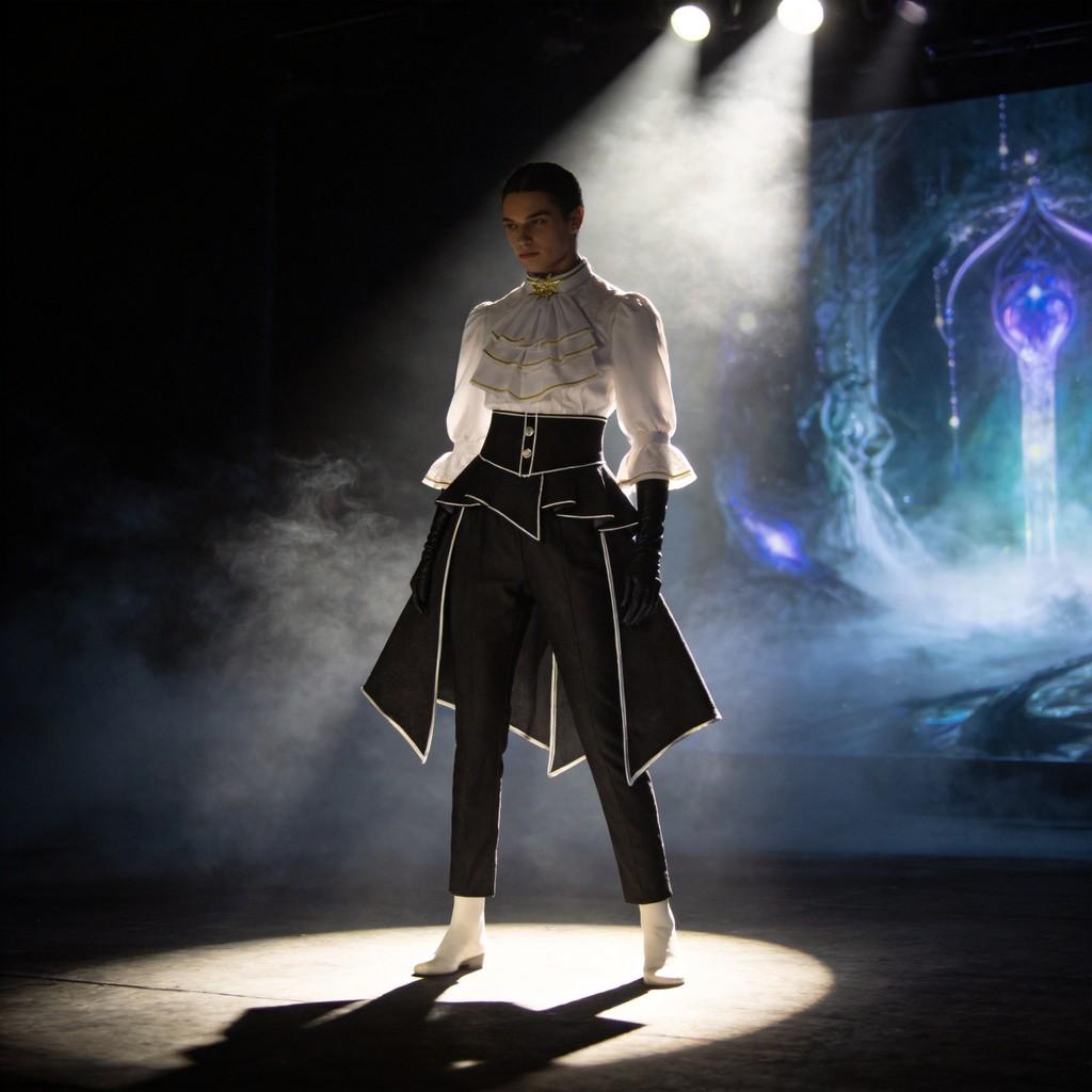 Clair Obscur Expedition 33 Cosplay Kostüm Für Halloween Bühnenauftritt Aus Polyestergewebe