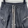 Dark Series RO Men's Cargo Shorts: Multi-Zipper, Big Pocket Design, Regular Fit, Mid-Length for Summer.