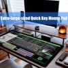 Large Keyboards Mouse Pad Featuring Excels Word Shortcut for Office Software Use and Gaming with Waterproof