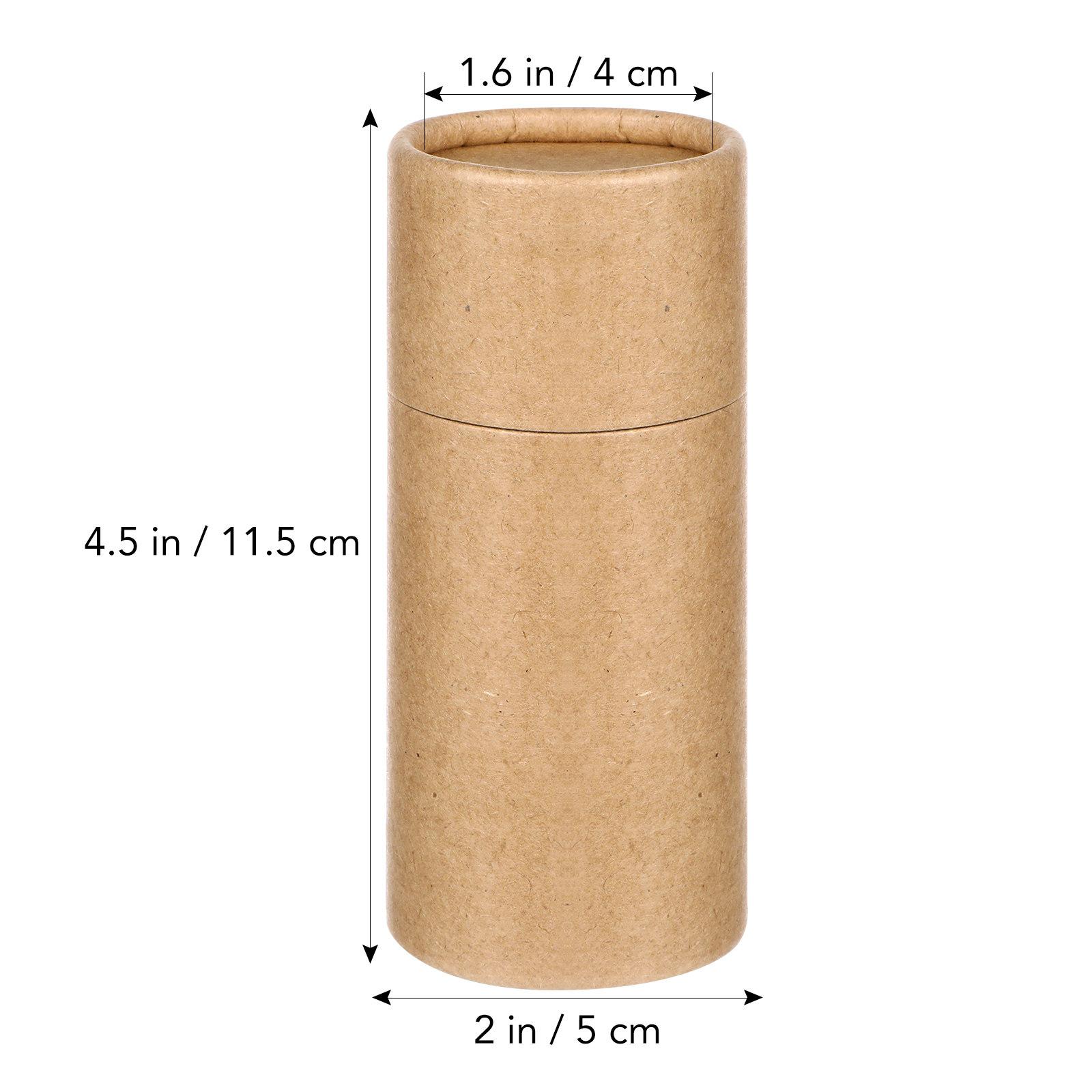 

20Pcs Paper Cylinder Packing Boxes Brown Kraft Paper Gift Containers Multifunctional Storage Boxes Essential Oil Bottle Storage жёлтый