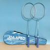 Badminton Racket Set (1 Pair of Racket + Storage Bag + 3 Nylon Badminton) Iron Alloy Training Home Entertainment Split Badminton Rac