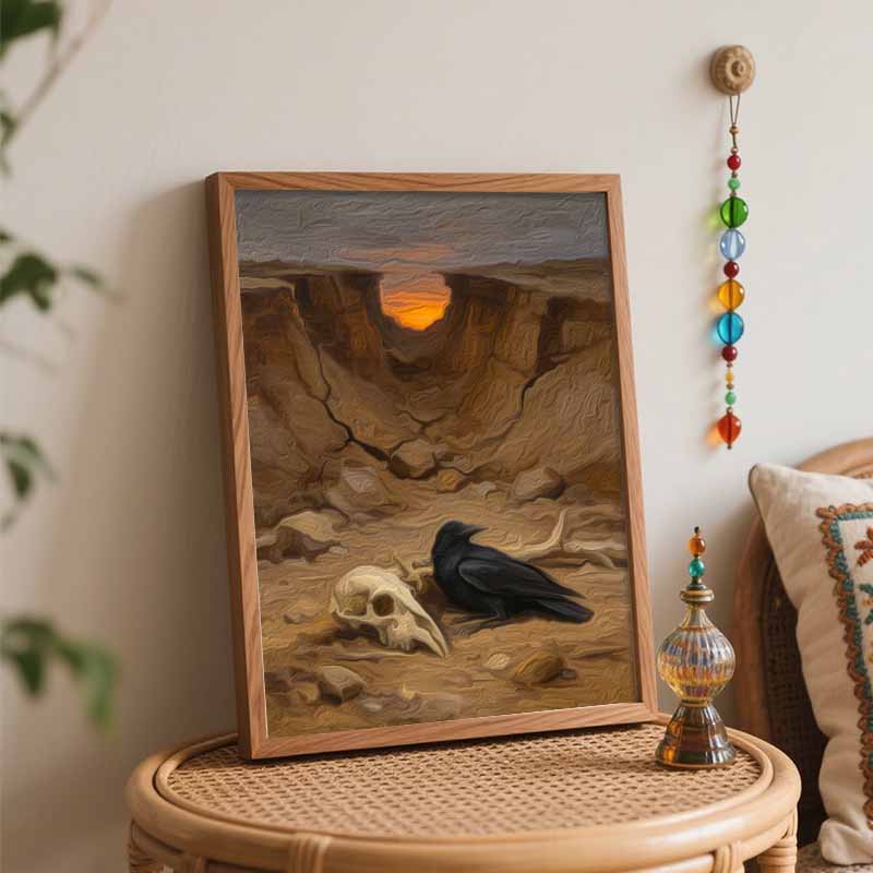 Halloween Raven Animal Landscape Digital Oil Painting Coloring Painting Hand Painting Home Decoration