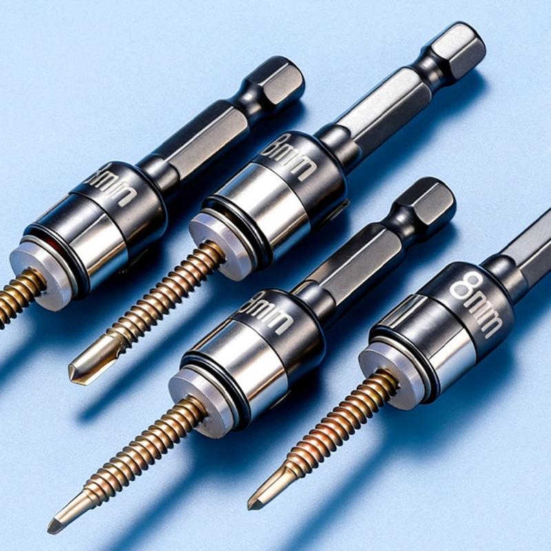 5Pcs Universal Impact Socket for 6.35mm Hexagonal Shank Tool Ratchet Wrench Socket Wrench Adapter Spanner