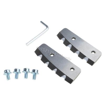 Steel Ice Auger Drill 6 Inch Replacement Drill Pair for Efficient Ice Drilling 6XDE