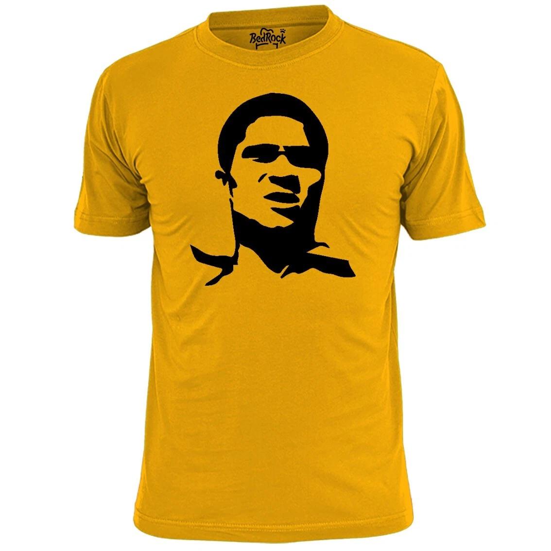 Mens Eusebio Stencil Football T shirt Soccer S