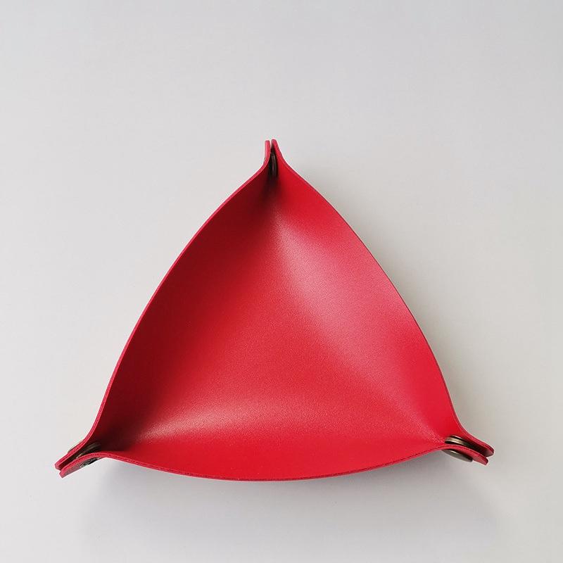 PU Leather Basket Hallway Desktop Storage Dining Tray Cosmetic Leather Tray Box Creative Jewelry Sundries Key Storage