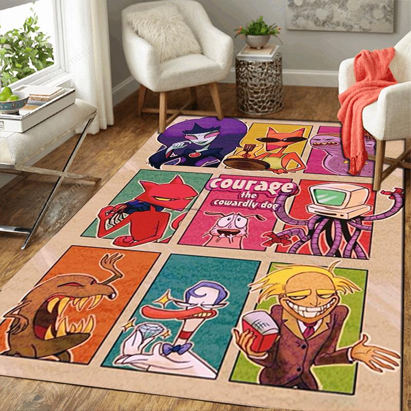 Cartoon Pattern Print Rug Floor Mat for Living Room or Bedroom Soft and Comfortable Carpet a Gift for Birthday and Holiday.