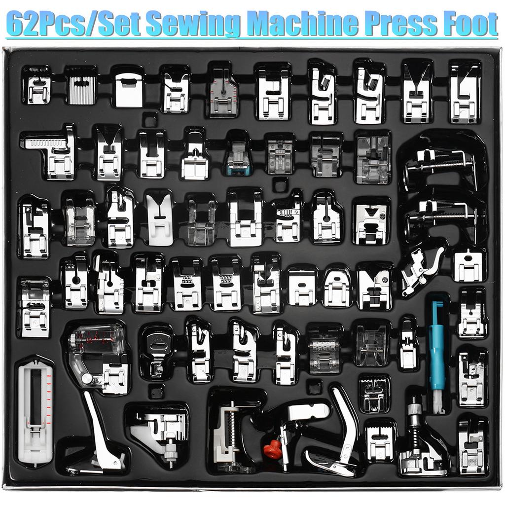 Buy 62Pcs/Set Presser Foot Press Feet For Brother Singer Domestic ...