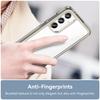 For Samsung Galaxy A35 5G Phone Case WANLONFENG XC Series TPU Acrylic Cover with Tempered Glass (Big Lens Hole)