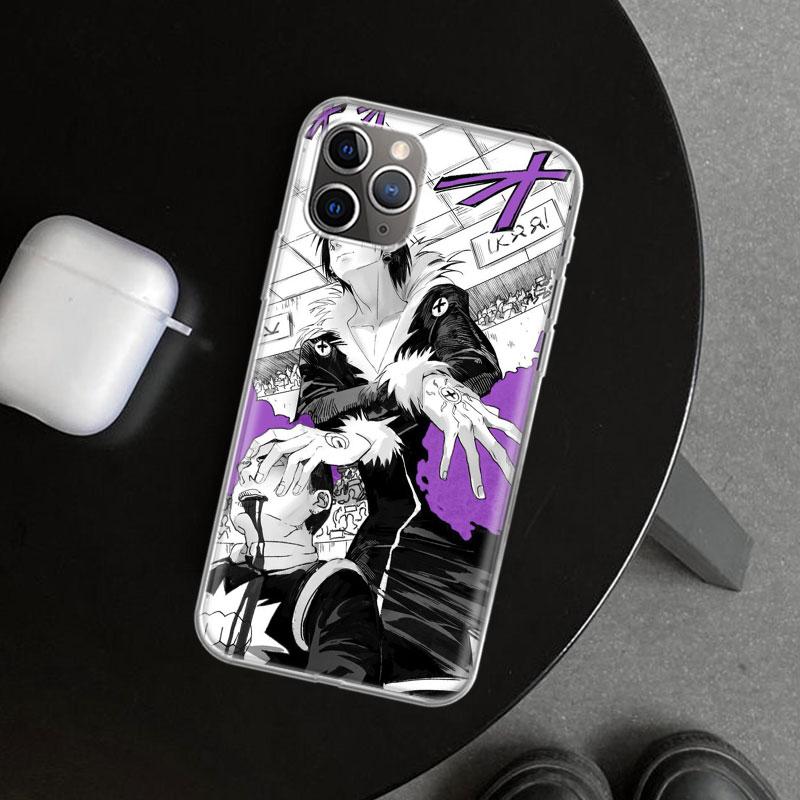 Huner X-Hunters Chrollo Shizuku Phone Case Cover for iPhone 11 12 13 Mini 14 15 Plus 16 Pro Max 17 Air 7 8 + SE Art Customized F
