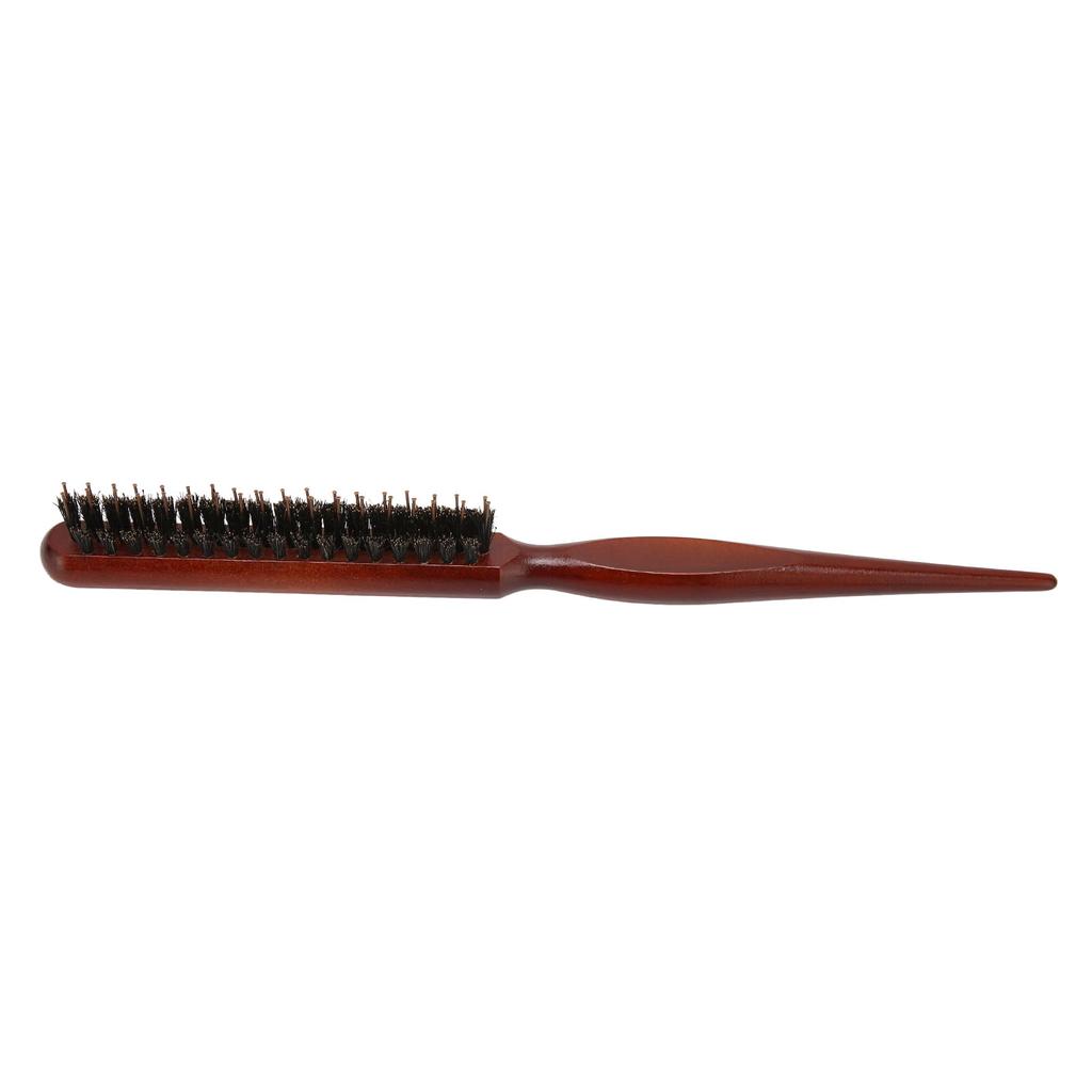 Teasing Brush Ergonomic Handle Nylon Bristles Curling Scalp Massage Tapered Tail Hair Parting Comb for Curling Styling