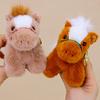 Realistic Pony Plush Keychain 2026 Year of The Horse Plush Keyring Cute Pony Doll Soft Stuffed Animal Birthday Gifts for Kids