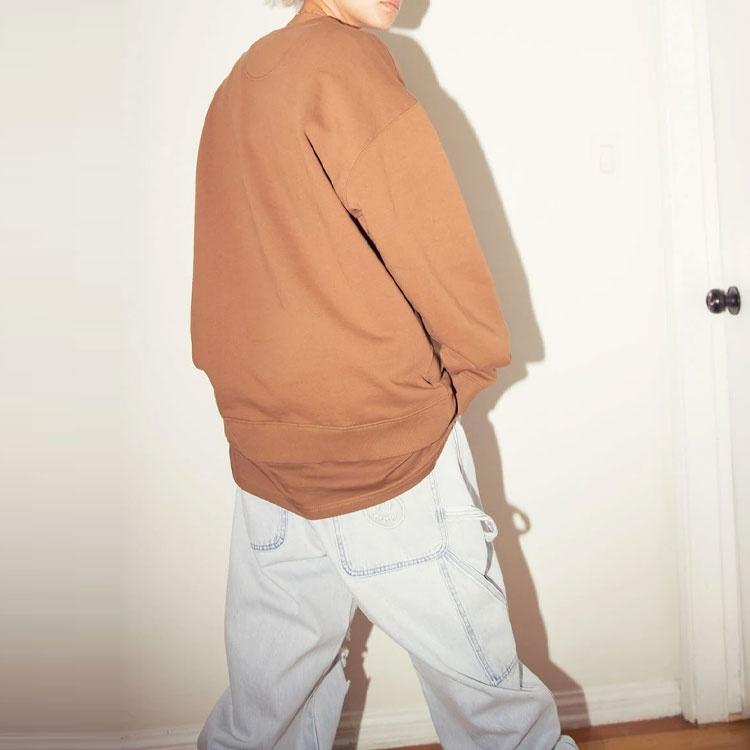 Drew House Sketch Mascot Crewneck Sweatshirt 'Brown' Men's DR-SS22-489