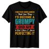 Herren Griesgramiger alter Knacker Lustiges Vatertags-T-Shirt Tee Bester Papa aller Zeiten Papa-Leben #FD