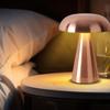 Mushroom Shape LED Bedside Lamp Rose Gold