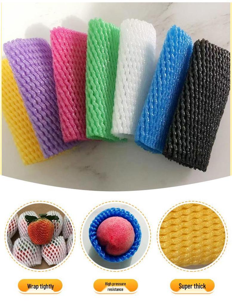 Colorful Shockproof Protective Apple Foam Net for Handmade Fruit Bags