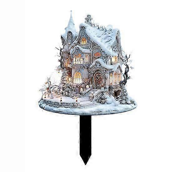 Charming Snow House Garden Decor Outdoor Lawn Planters Decorative Ground-Mounted Flower Pots Adornment and Beautification for Pathways
