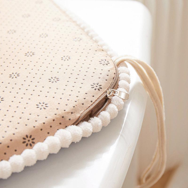 Chenier Jacquard Anti Slip Chair Cushion European Household Seat Pad Restaurant Decorat Dining Chair Mats Zippered Inner Core Can Disassembled Washed