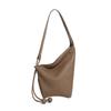 Genuine Leather Dumpling Bag Minimalist Knot Croissant Bag Single-shoulder Crossbody Bag for Women