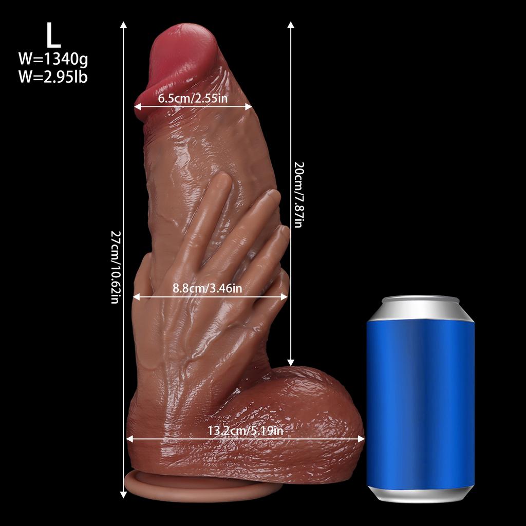 Best-Selling Realistic Dildo for Women - Lifelike Silicone Penis with Handheld Base, Ultra-Realistic Adult Toy
