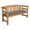 Day and Night - Day and Night Garden Bench with Cushion Solid Acacia Wood 157 Cm
