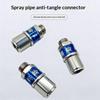 360 Degree Rotatable Antitwist Stainless Steel Water Hose Fitting For Agricultural Spray Nozzle Car Motorcycle Wash