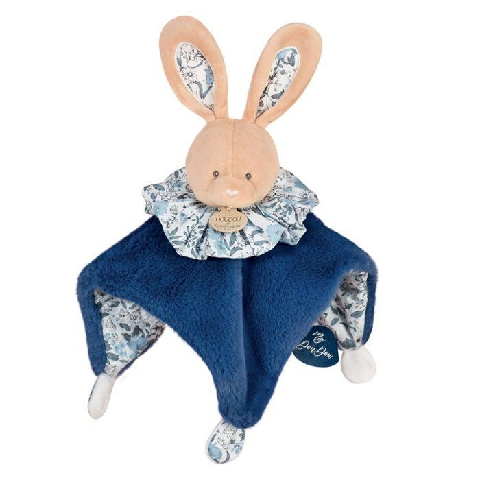 Doudou Boule 3 En 1 Lapin Bleu - Doudou Et Compagnie - Mixte - Naissance - Acrylique
