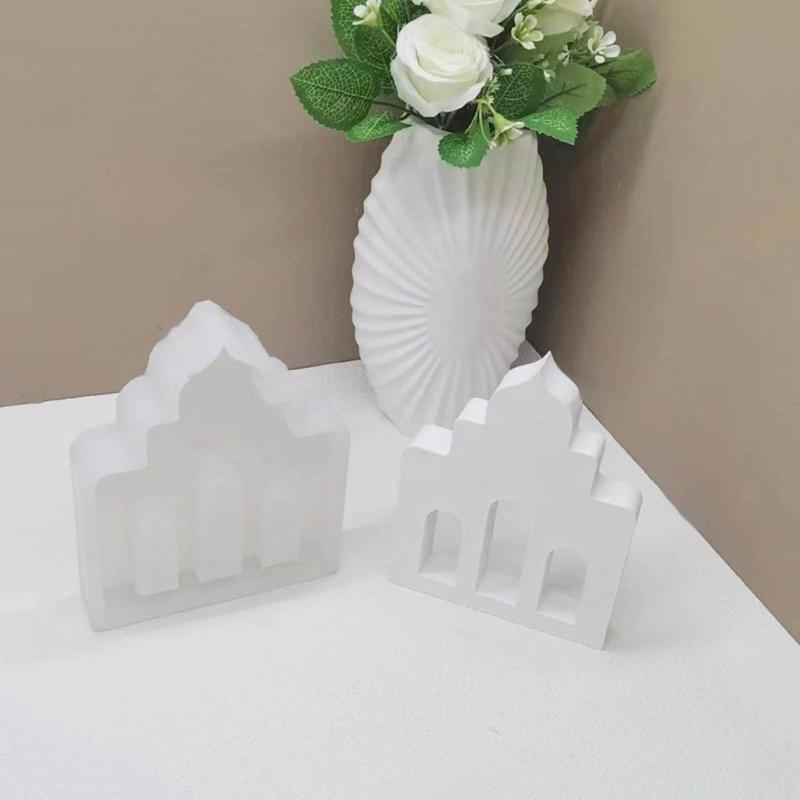 Mosque Shaped Resins Molds, Mosque Shaped Silicones Molds for Making Tealight Holder Decorations Desk Decorations