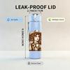 1PC Western Cowgirl Lady 750ml Color Plastic Sports Water Bottle Leakproof Flip Straw Lid Suitable for Sports Office Home Use