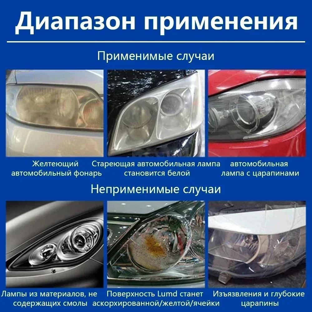 Polish Headlight Chemical Polishing Kit Headlight Liquid 100ml Polymer Repair Fluid The Headlights Car Headlight Restoration Kit