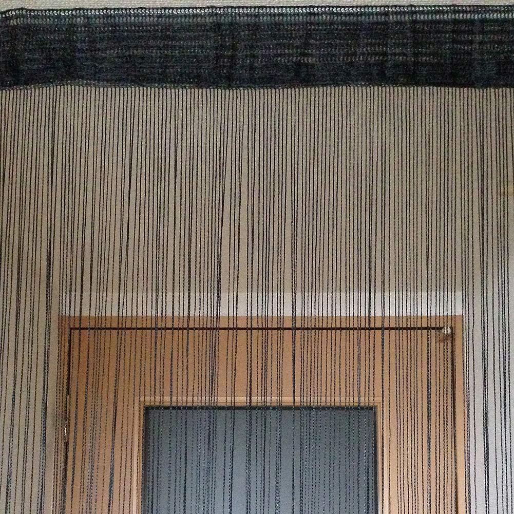 Rink Terre Himononen Black String Curtain Room Divider (150cm, 200cm)