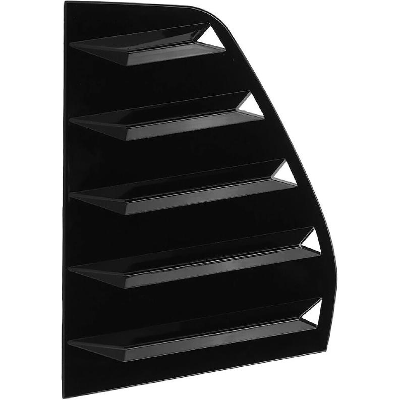 2Pcs Car Rear Window Louver Compatible for VW Golf MK7 7.5 GTI 2014-2019 Gloss Black/Carbon Fiber Shutter Rear Side Vent Cover Trim(Carbon Fiber