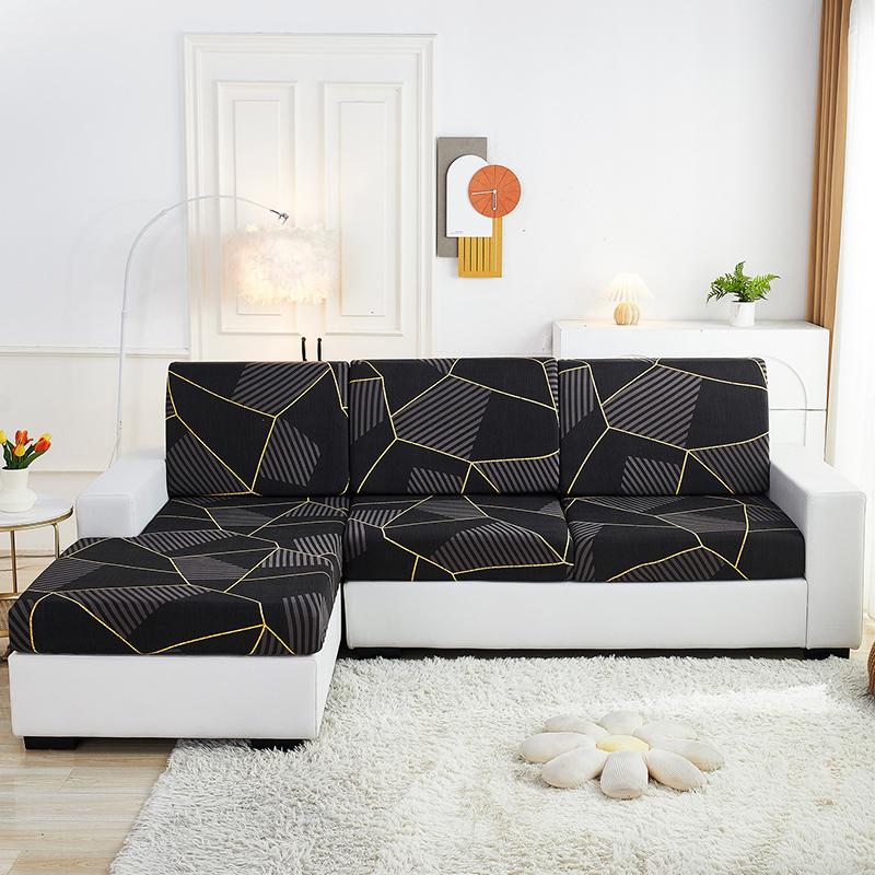 Stretch Sofa Seat Cushion Cover Furniture Protector Slipcover Sofa Covers for Living Room Soft Flexibility with Elastic Bottom
