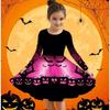 Girls' 3D Halloween Dress Long Sleeve Summer Spring Vacation Daily Holiday Princess Beautiful Sweet Kids 4-12 Years Casual Dress A Line Dress