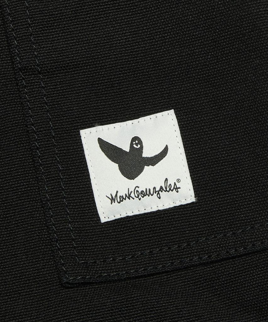 MARK GONZALES Next Sign Logo Double Knee Work Pants - Black