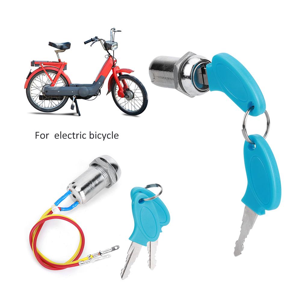 Electric Scooter Power Source Lock All Metal Electric Door Locking Ignition Key Switch Lock