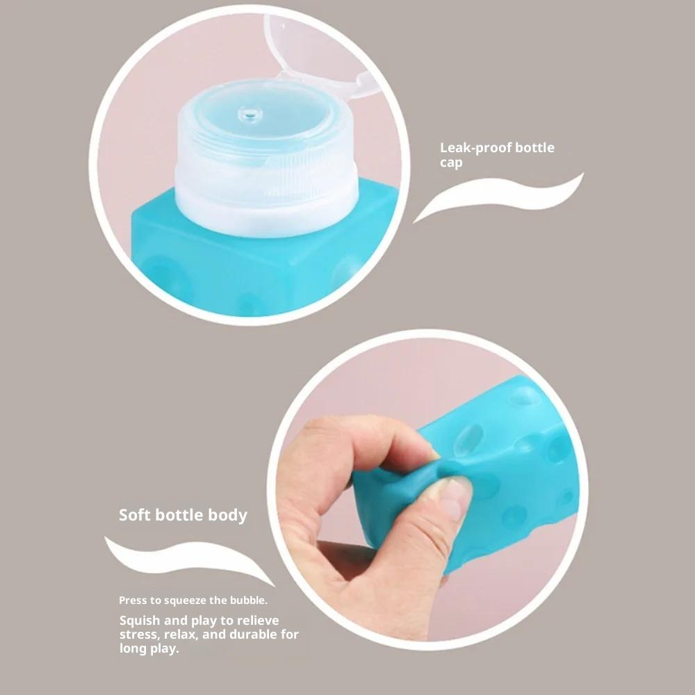 90ML Refillable Silicone Bottles Soft Leak Proof Shampoo Lotion Containers Cosmetic Travel Bottles Eco Storage Bottles
